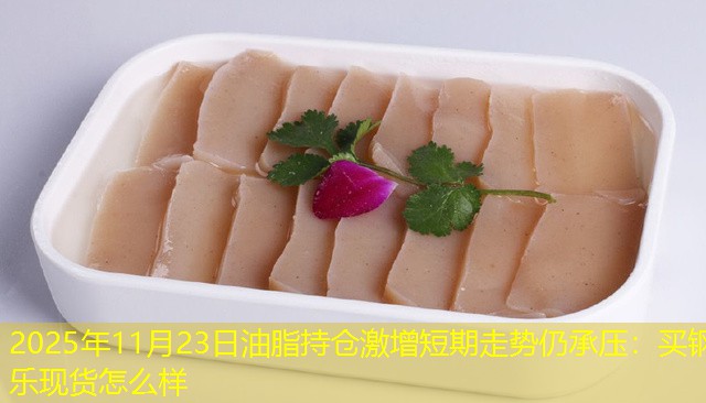 2025年11月23日油脂持仓激增短期走势仍承压：买钢乐现货怎么样