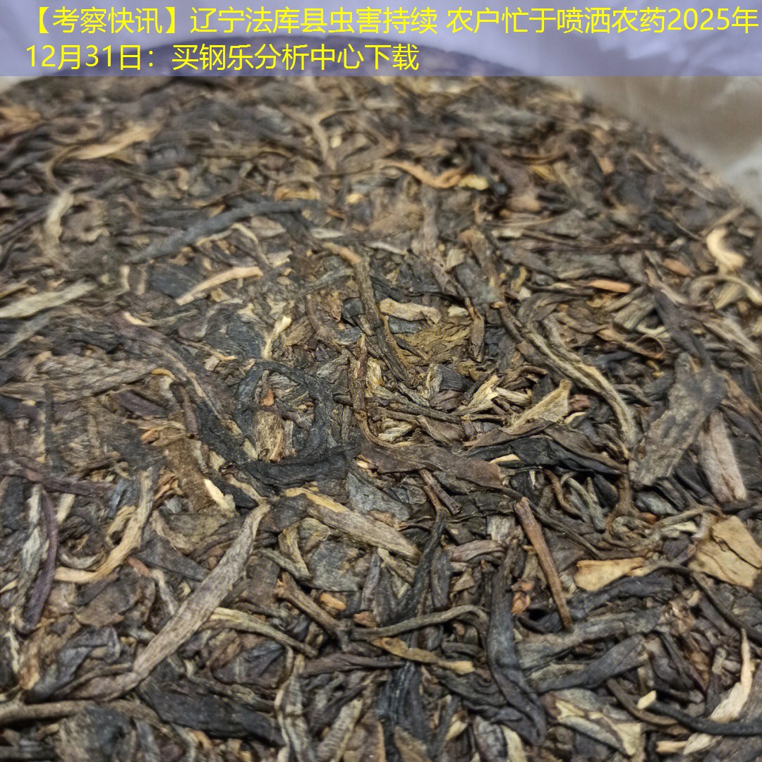 【考察快讯】辽宁法库县虫害持续 农户忙于喷洒农药2025年12月31日：买钢乐分析中心下载