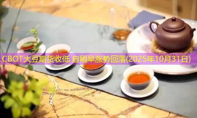 CBOT大豆期货收低 自稍早涨势回落(2025年10月31日)