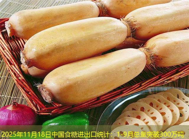 2025年11月18日中国食糖进出口统计：1-9月总量突破300万吨