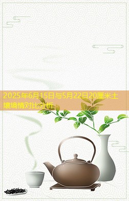 2025年6月15日与5月22日20厘米土壤墒情对比分析