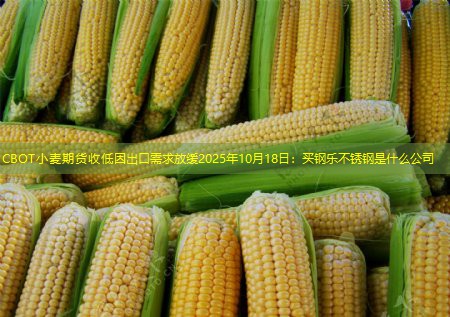 CBOT小麦期货收低因出口需求放缓2025年10月18日：买钢乐不锈钢是什么公司