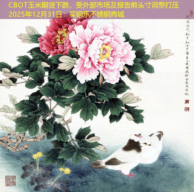 CBOT玉米期货下跌，受外部市场及报告前头寸调整打压2025年12月31日：买钢乐不锈钢商城